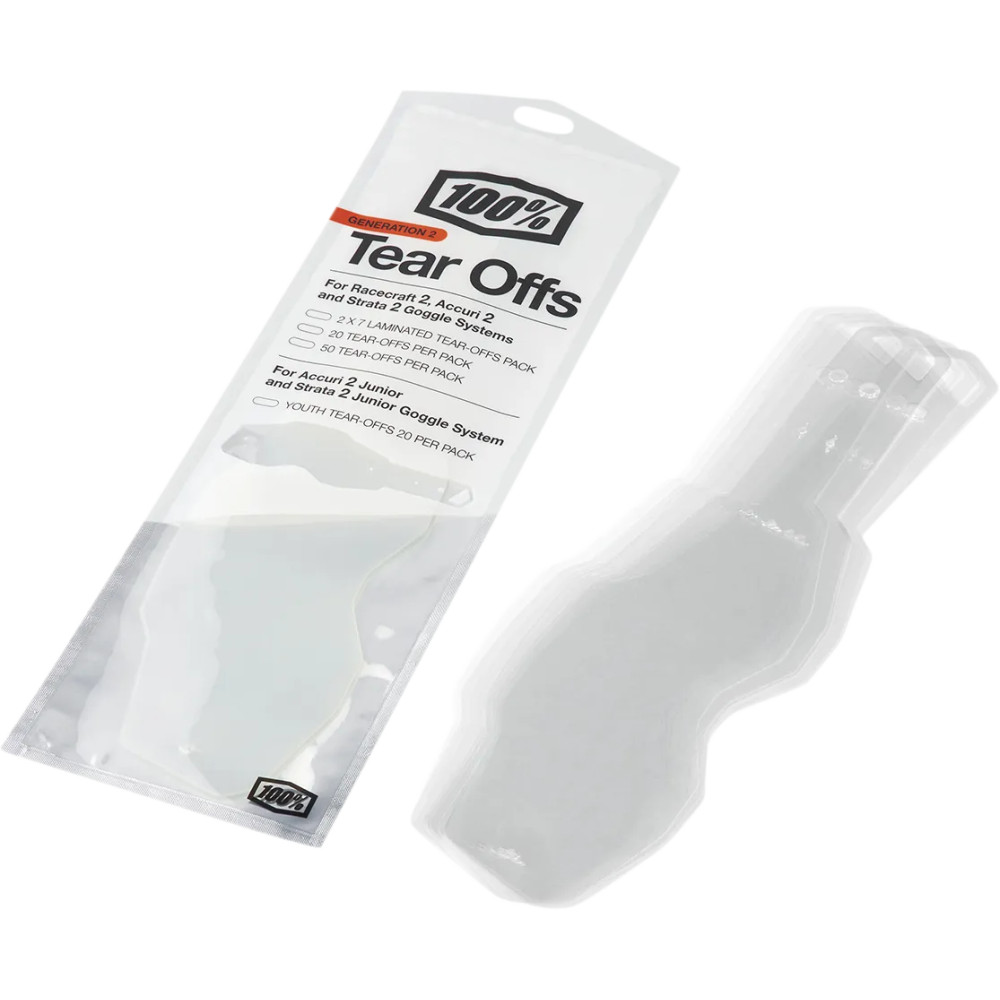Youth Accuri 2/Strata 2 Goggle Tear-Offs Youth Accuri 2/Strata 2 Goggle Tear-Offs