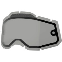 Accuri 2/Racecraft 2/Strata 2 Gafas con lente de doble capa ventilada — Adulto, lente doble, ahumado
