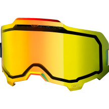 Armega Goggle Vented Injected Dual Pane Lens — Adult, Gold mirror