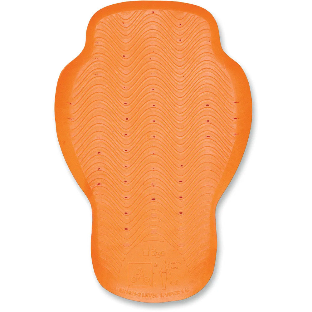 D3O® Viper 2 Impact Protector — Size L, Back, Orange D3O® Viper 2 Impact Protector — Size L, Back, Orange