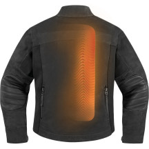 D3O® Viper Central Back Impact Protector — XL, 13 mm, EN 1621-1:2014 Level 1, Orange