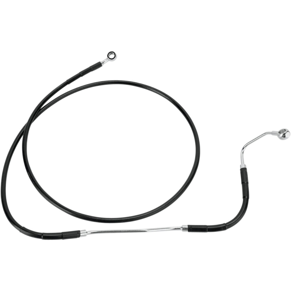 Kit de línea de freno de vinilo negro de longitud extendida — 185 cm (72-3/4"), sobredimensionado +25,4 cm (10")
