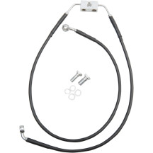 Kit de latiguillos de freno de vinilo negro de longitud extendida — sobredimensionado +8 cm, 54 cm y 93,5 cm, con ABS