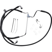 Kit de línea de freno de vinilo negro de longitud extendida — 54,5 cm, 44 cm, 82 cm, Sobredimensionado +10,2 cm