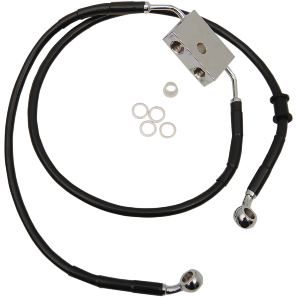 Latiguillo de freno de longitud extendida — Sobredimensionado +10.2 cm (4"), 40 cm (15-3/4"), 63 cm (24-3/4"), Delantero