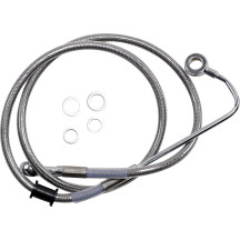 Línea de freno de acero inoxidable de longitud extendida — 101 cm (39-3/4"), Sobredimensionado +10.2 cm (4"), para ABS