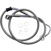Línea de freno de acero inoxidable de longitud extendida — 101.5 cm (40"), sobredimensionada +15.2 cm (6"), delantero superior, 