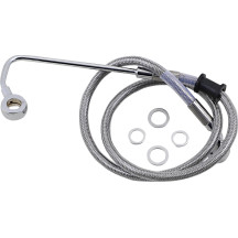 Kit de línea de freno de acero inoxidable — 78 cm (30-3/4"), montaje delantero superior, con ABS