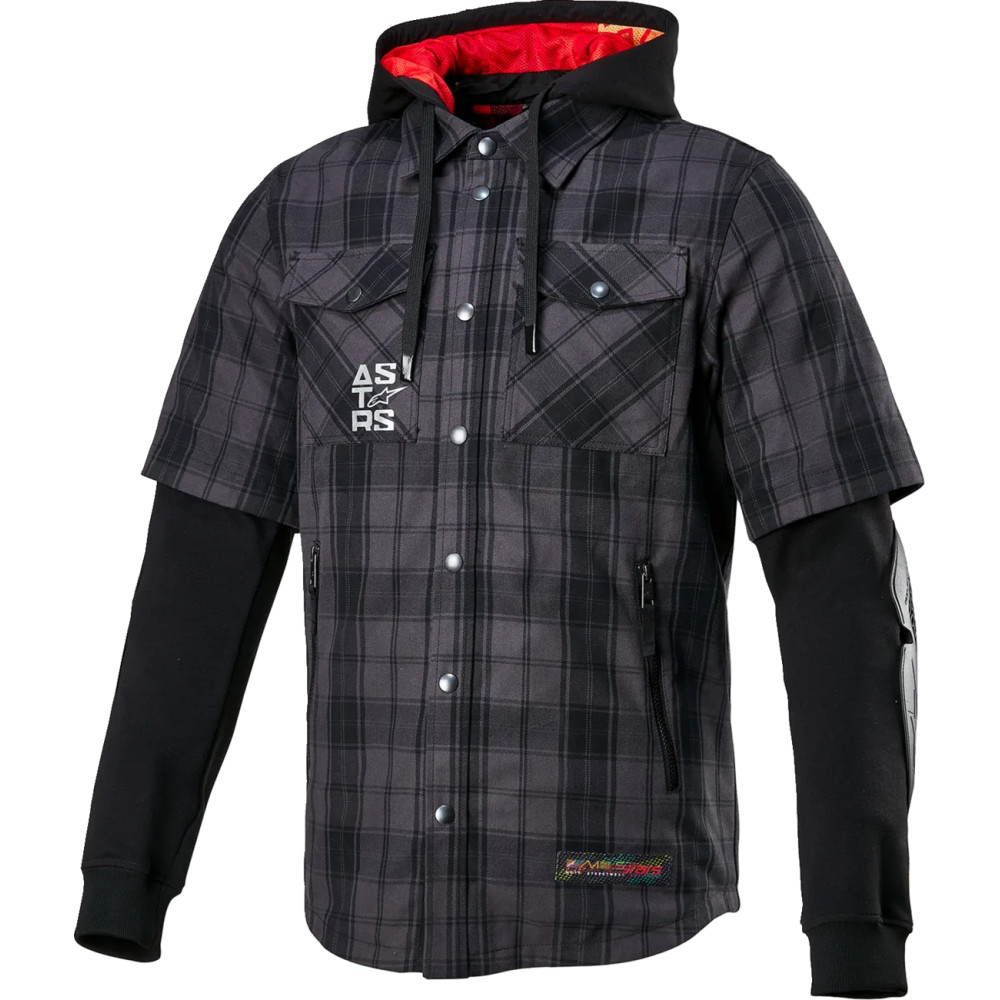 Chaqueta MO.ST.EQ Tartan — XL, Negro, Gris