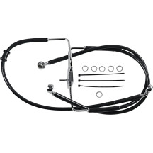 Latiguillo de freno de acero inoxidable de longitud extendida — 89 cm (35"), sin ABS, delantero
