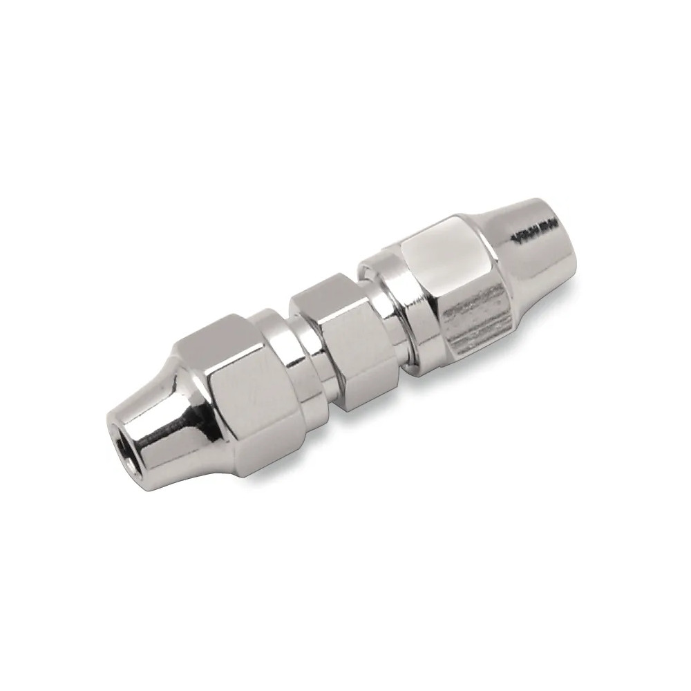 Unión de línea de freno — Conector recto -3 para manguera, Cromo