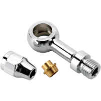 Racor banjo — 10 mm (3/8"), cromado