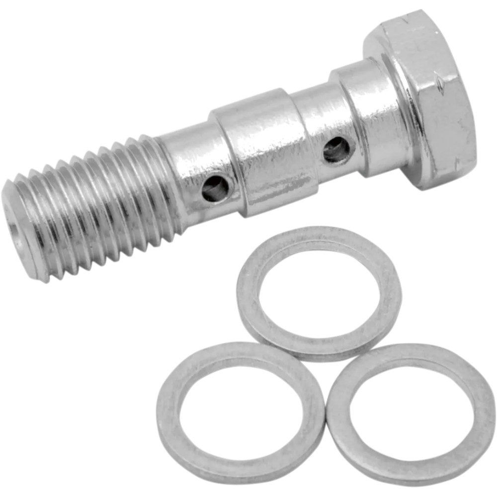 Perno banjo universal de acero cromado — M10 x 1.25