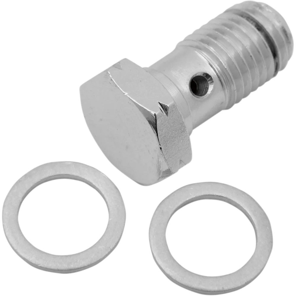 Perno banjo universal cromado de acero — M10 x 1.25