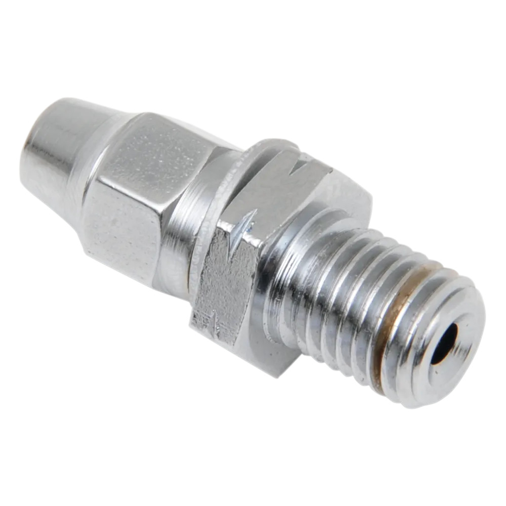 Perno/Conector banjo universal para línea de freno — M10 x 1.25, Cromo