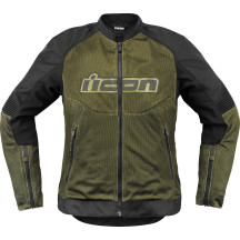 Chaqueta Overlord3 Mesh™ para mujer — Talla M, Ajuste deportivo, Verde/Negro