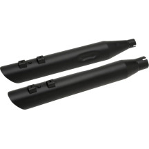Slashdown Slip-On Mufflers — 28" length, 3-1/2" outer diameter, black