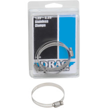 Worm Clamp — 31.8–57.2 mm, Stainless Steel, 4 Pack