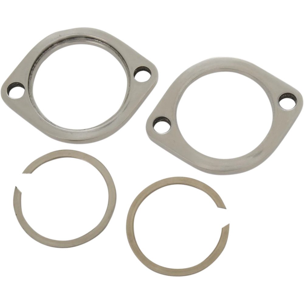 Exhaust Flange Kit — Polished stainless steel, 74545S