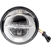 Faro estilo reflector de 7" — 178 mm (7"), LED, cromado