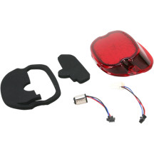 LED Low-Profile Taillight — laydown mount, red lens