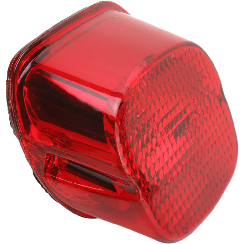 Laydown Taillight Lens with Bottom Tag Lens Laydown Taillight Lens with Bottom Tag Lens