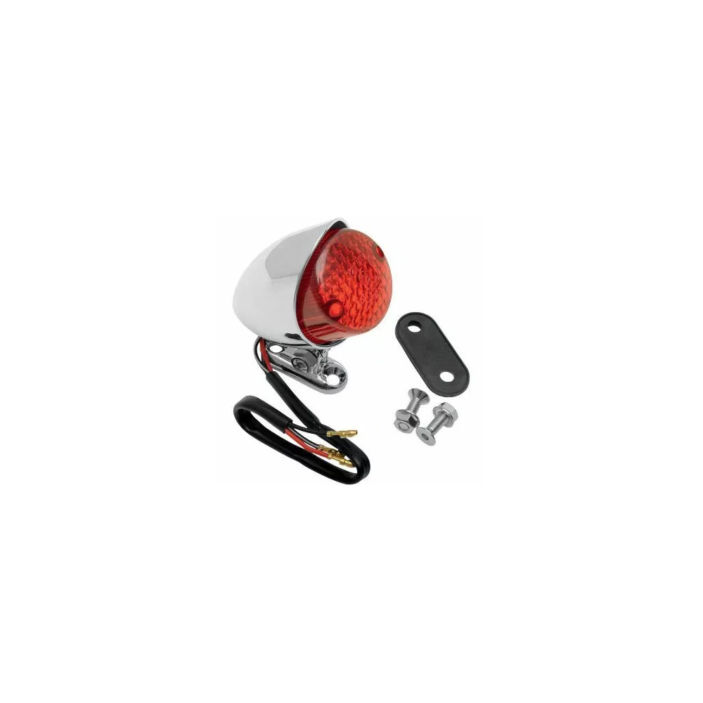 Universal Bobber Taillight — 54 mm x 76 mm, 12V, Red lens Universal Bobber Taillight — 54 mm x 76 mm, 12V, Red lens