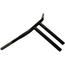 Manillar 1-1/4" Buffalo T-Bar — 1-1/4" de diámetro, 12" de elevación, 29" de ancho, negro mate