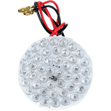 Placa LED — 12V, trasera, roja, redonda
