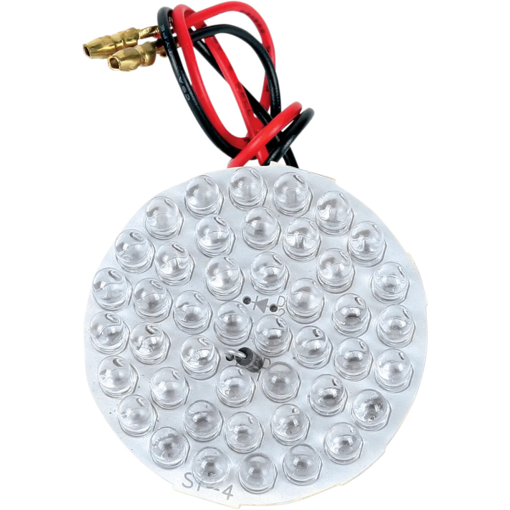 Placa LED — 12V, trasera, roja, redonda