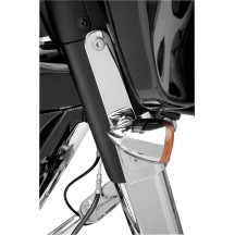 Turn Signal Relocation Mounts — 8" L × 1-1/2" W, front mount, Chrome, Harley-Davidson®
