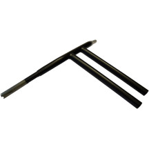 Barra en T Buffalo de 1-1/4" — 1-1/4" (32 mm) diámetro, 14" elevación, 29" ancho, Negro mate