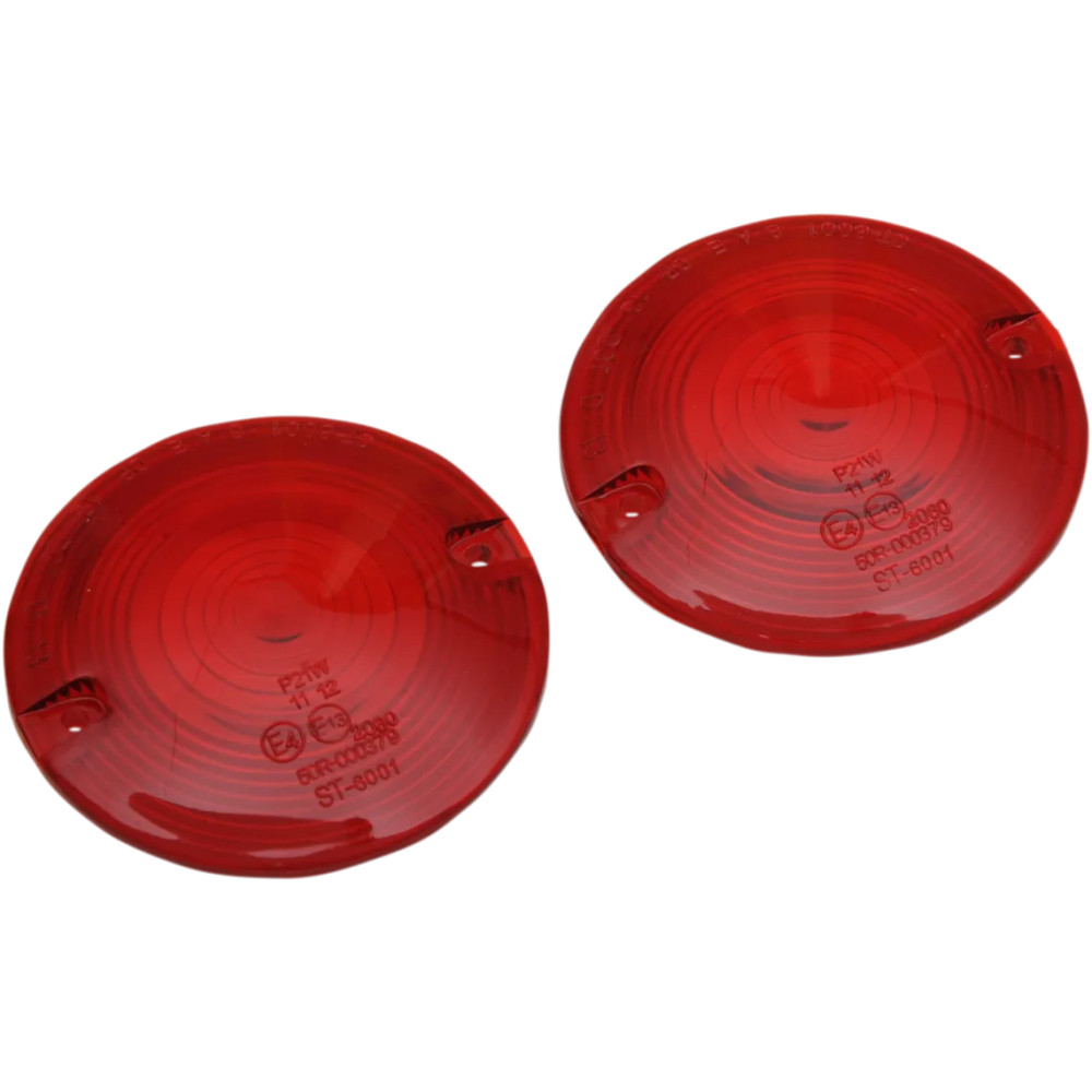 Lentes de intermitente de repuesto — Rojo, trasero, par