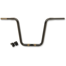 Manillar Touring 1-1/4" — abrazadera 1-1/4", elevación 15-1/4", negro brillo