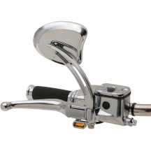 Luces LED marcadoras para manillar — LEDs ámbar, carcasa cromada, para Harley Davidson®