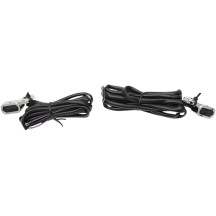 Luces LED marcadoras para manillar — LEDs ámbar, carcasa cromada, para Harley Davidson®