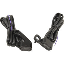 Luces LED marcadoras de manillar — 1" x 1/2", para Harley Davidson®, negro