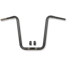 1-1/4" Touring Handlebar — 32 mm (1-1/4"), 44 cm (17-1/4") rise, 89 cm (35") width, Black gloss
