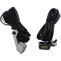 Luces marcadoras LED para manillar — ajuste Harley Davidson®, espárragos roscados M8-1.25, ámbar/blanco