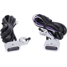 Luces LED de marcador para manillar — M8-1.25, 44 mm, 31,8 mm, 14 mm, Cromo, Harley Davidson®
