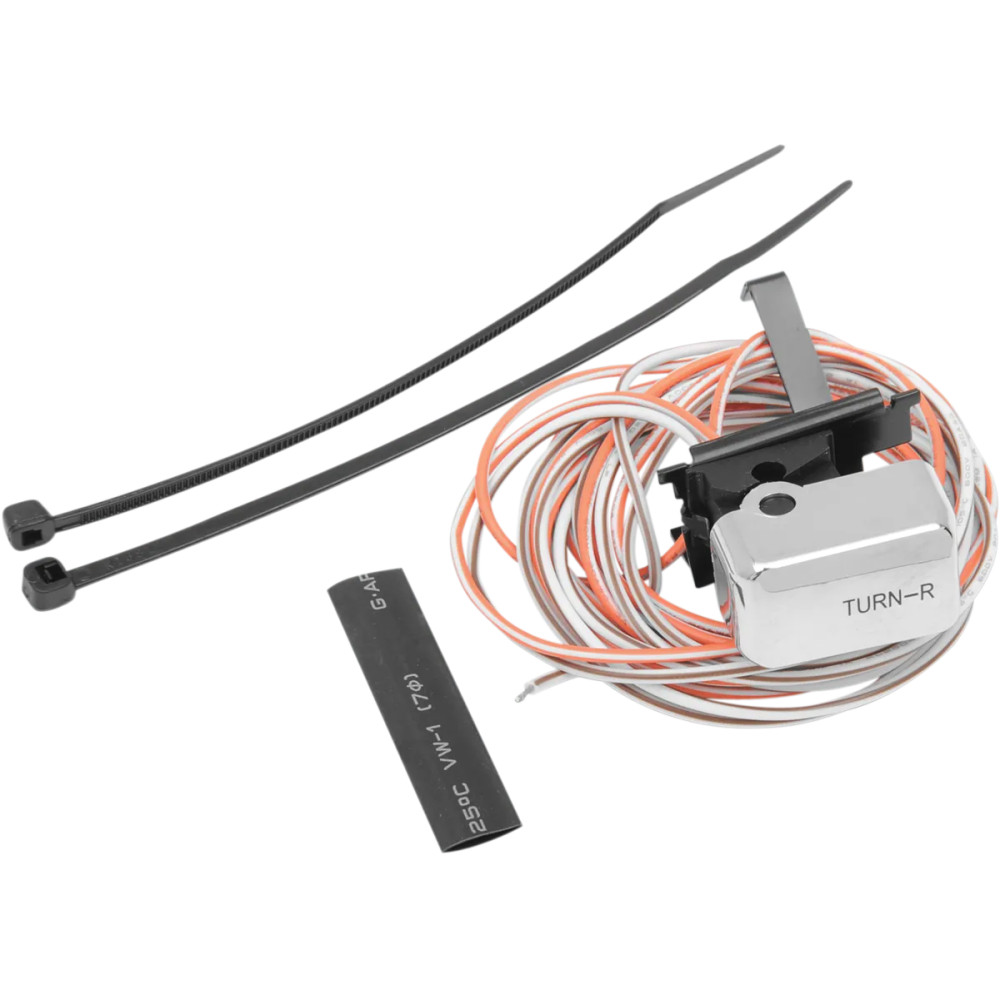 Handlebar Switch Kit — Right lower, Chrome, 1 button