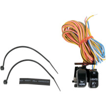 Kit de interruptores para manillar — montaje superior izquierdo, 2 botones, negro