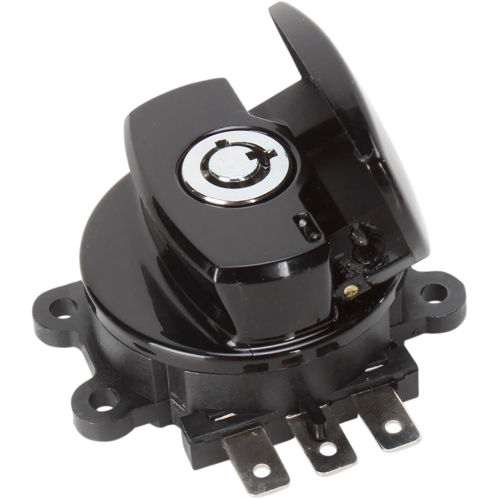 Interruptor de encendido con bisagra lateral — 3 posiciones, negro