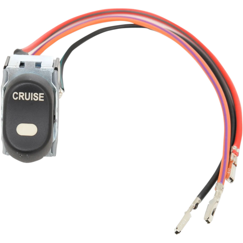 Interruptor de reemplazo de tapa del carenado interior — pulsador, iluminado, negro