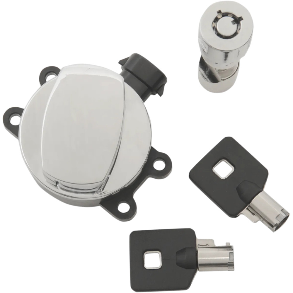 Interruptor de encendido con bisagra lateral — cromado, 2 posiciones