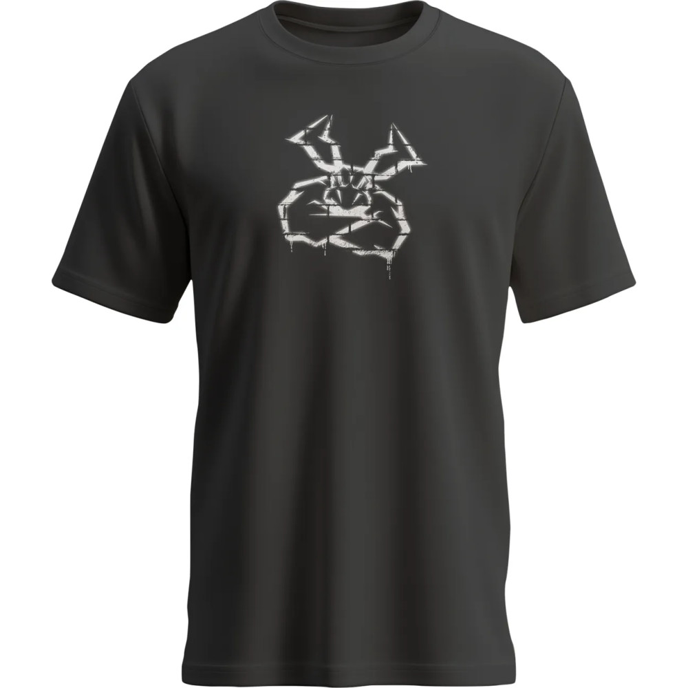 Agroid Graffiti Camiseta — 2XL, Negro