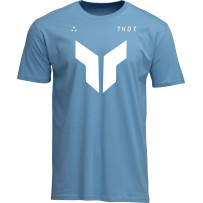 Iconic T-Shirt — M, White, Light Blue