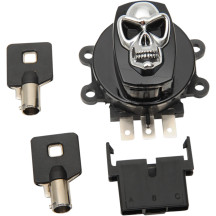 Interruptor de encendido Skull — Negro, brillo