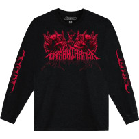 Misanthrope™ Long-Sleeve T-Shirt — 2XL, Black, Red
