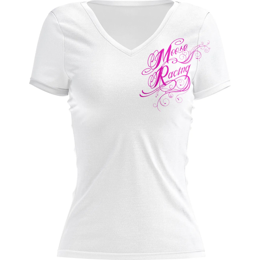 Women's Flourish Script T-Shirt — L, White